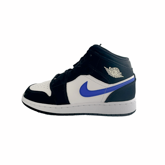 Jordan 1 Mid Black Racer Blue White (GS)  554725-084