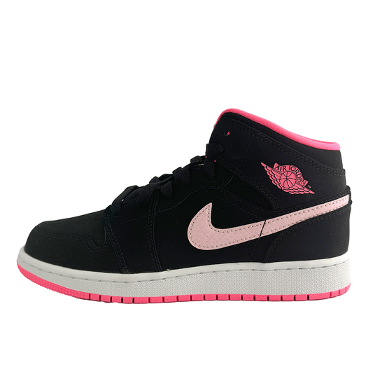 Jordan 1 Mid Black Digital Pink (GS)  555112-066