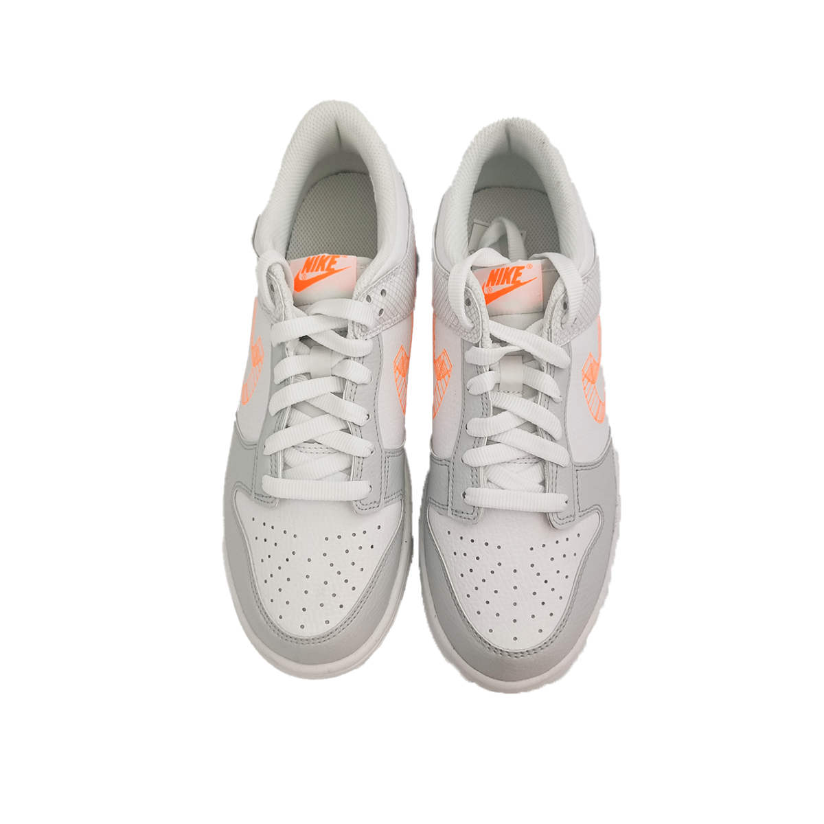 Nike Dunk Low SE 3D Swoosh Pure Platinum Total Orange (GS) DR0171-100